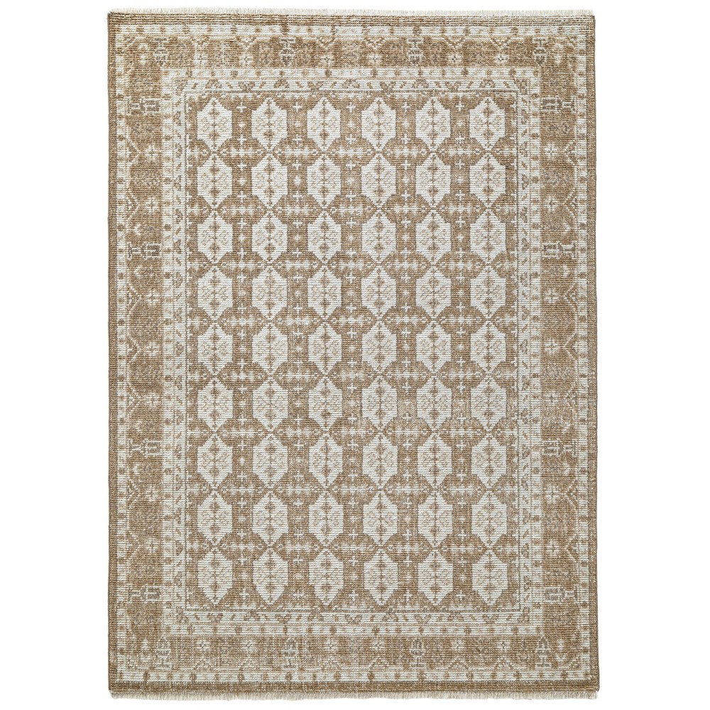 7'x10' Hand Knotted Persian Style Tile Rug Beige - Threshold™ designed with Studio McGee -  Threshold designed w/Studio McGee, 86498524