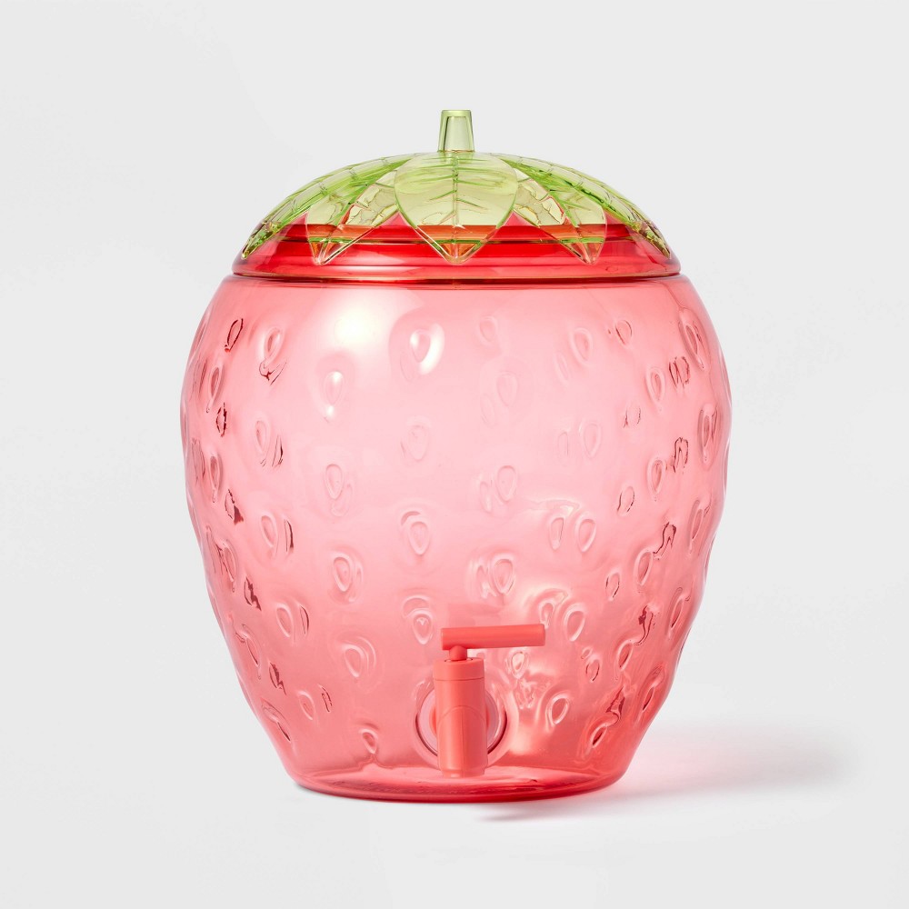 Photos - Glass 2.1gal Figural Strawberry Beverage Dispenser - Sun Squad™