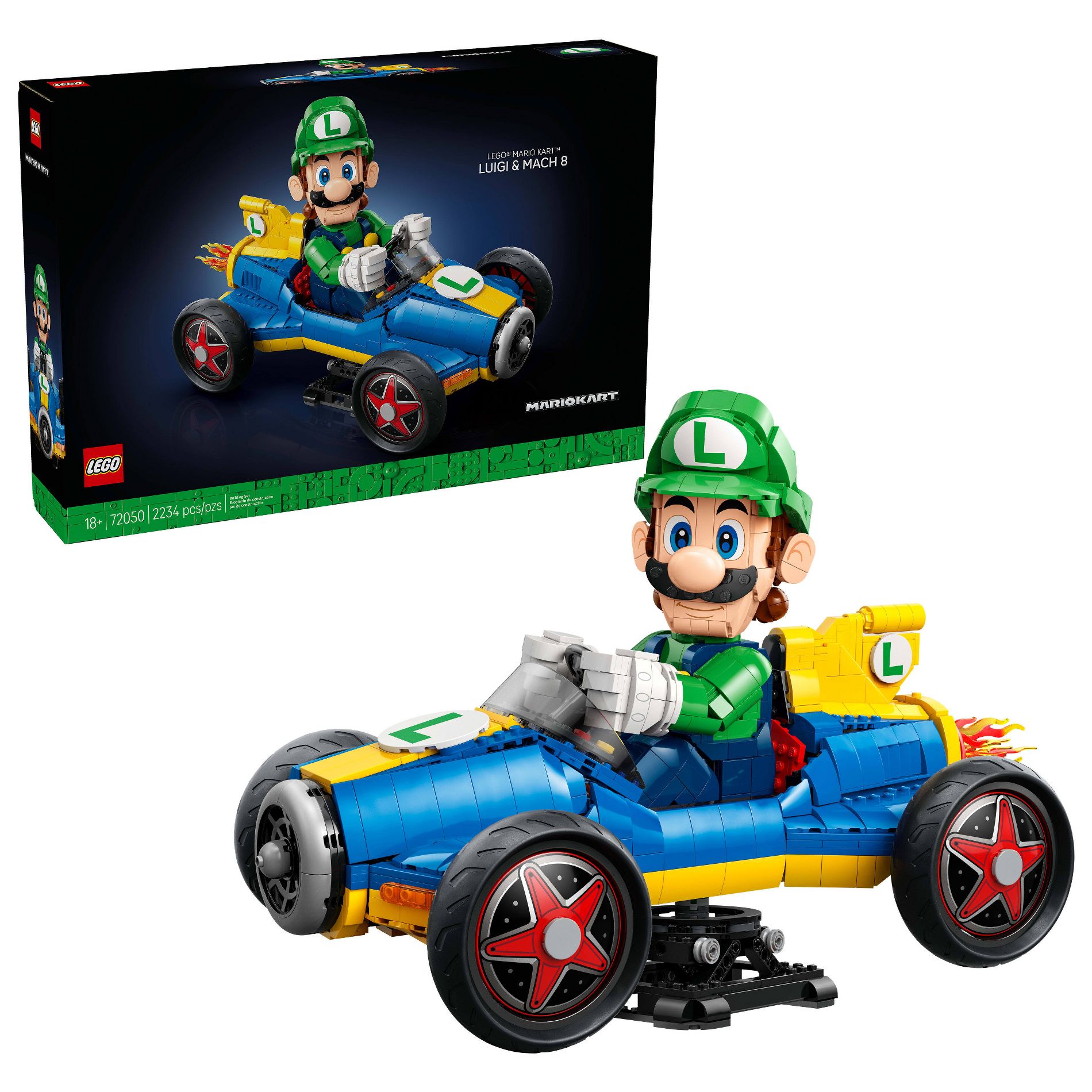 LEGO Mario Kart – Luigi & Mach 8 Building Set 72050