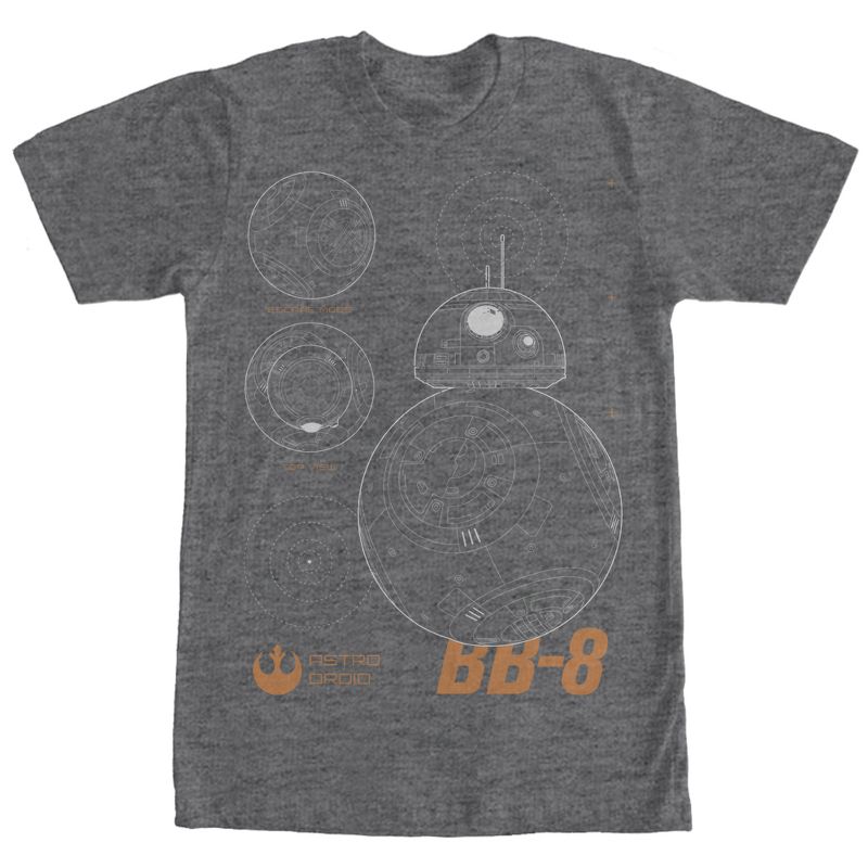 Men's Star Wars The Force Awakens BB-8 Graphic T-Shirt, 1 of 5