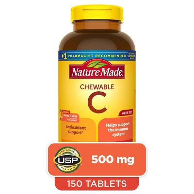Nature Made Chewable Vitamin C 500 mg Tablets - 150ct