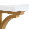 18" Corblynd Traditional Wood Wall Shelf White - Kate & Laurel All Things Decor: MDF Floating Storage, Easy to Install - 2 of 4