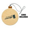 Brandeis University Secondary Logo Wood Christmas Tree Holiday Ornament - 2 of 4