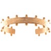 Anna-Kaci Textured Gold Cuff Bracelet with Ball Accents - 3 of 4