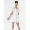 2Bunnies Girls Tween Teen Tiered Layered Ruffle Textured Pleated Mini Dress - 2 of 4