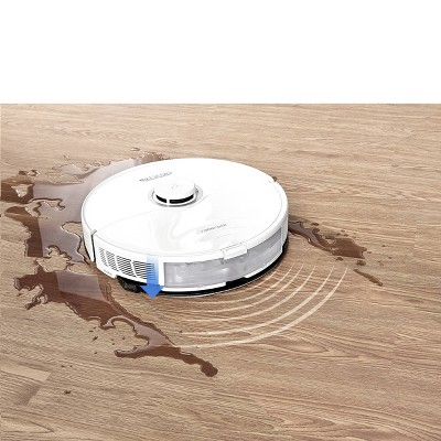 Roborock S8 White Cordless Robot Vacuum and Mop with Smart Mapping