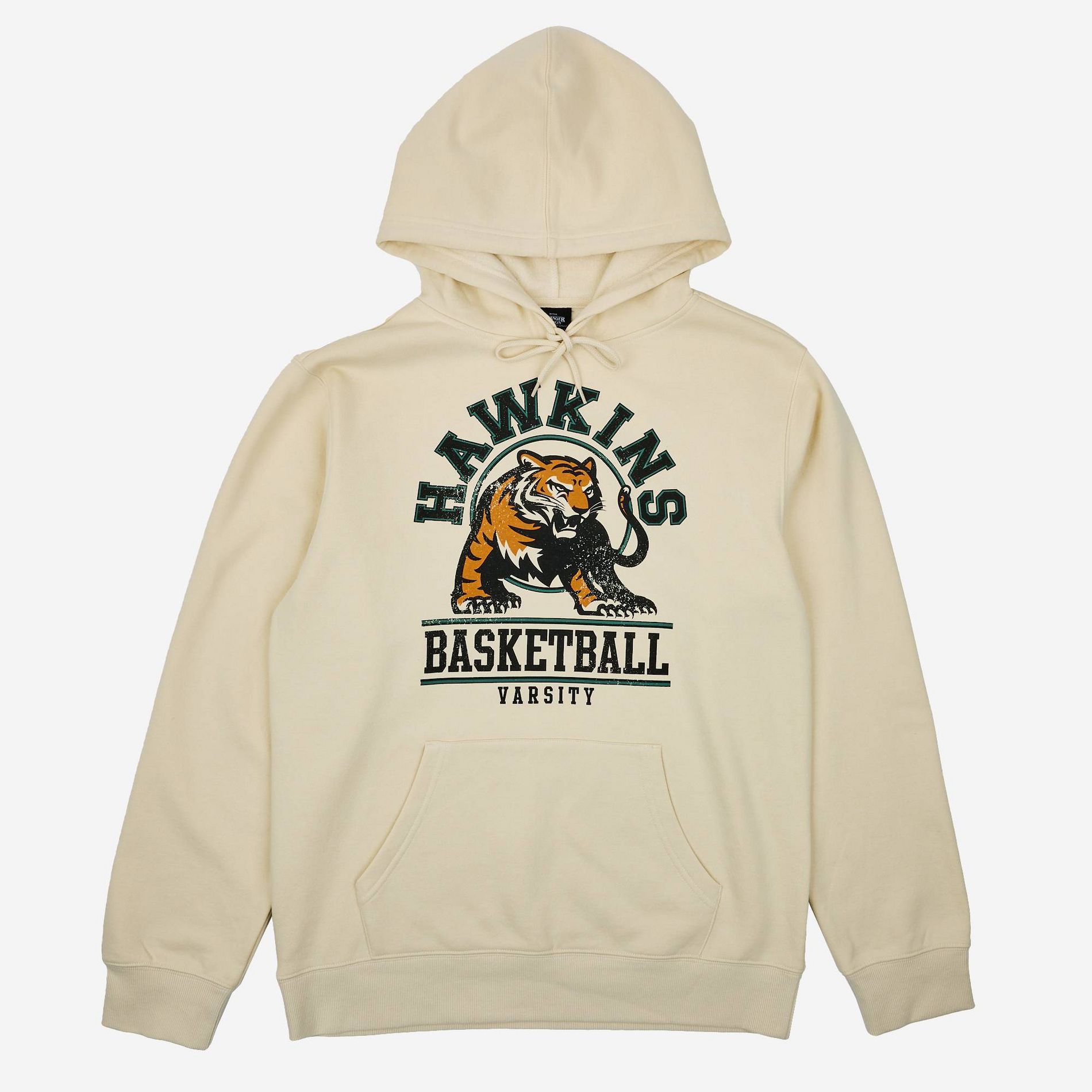 Men's Stranger Things Hawkins Tigers Pullover Sweatshirt - Off-White