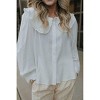 Women's Peter Pan Collar Top - MIOU MUSE S - 4 of 4