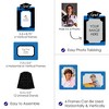 Big Dot of Happiness Blue Graduation Party Centerpieces - 4x6 Picture Display - Paper Photo Frames - Set of 12 - 3 of 4