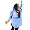Women's Boss Up Denim Shacket - WLM - 3 of 3
