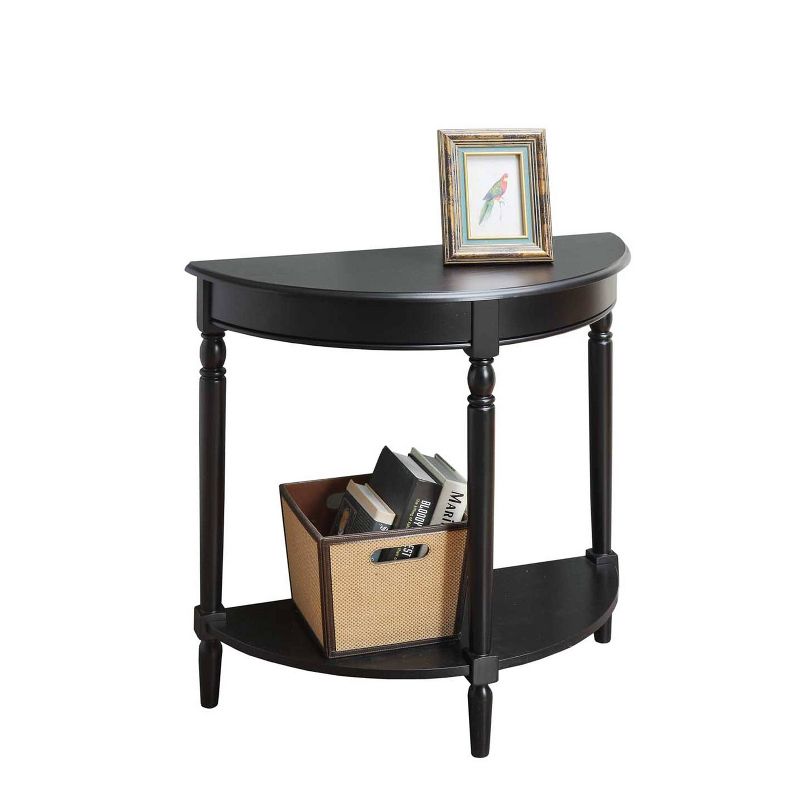 Breighton Home Provencal Countryside Semi-Circular Entryway Table with Lower Shelf, 3 of 5