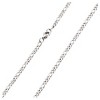 Men's Stainless Steel Figaro Chain Necklace (3mm) - Silver (24") - 2 of 3