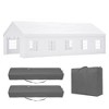 PAGED 20x15FT Patio Canopies and Gazebos with 1 Doors and 7 Windows, Waterproof, UV Protection Gazebo Pavilion Shelter Tent for Party, White - 4 of 4