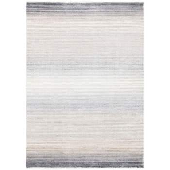 47 x 65 Ivory/Grey Polyester Rug