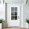 Lirago Modern Classic Fiberglass Front Doors 36  inch  x 80  inch  White with Low E Glass 6 Lite Left Hand Inswing - 3 of 4