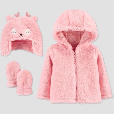 baby girl fluffy jacket