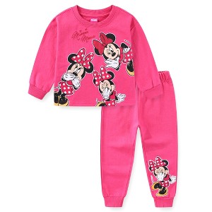 Disney Minnie Mouse Girls Sweatshirt and Pants Set 2 Piece for Toddler and Big Kids - 1 of 4