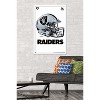 Trends International NFL Las Vegas Raiders - Drip Helmet 20 Framed Wall Poster Prints - 2 of 4