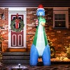 HOMCOM 133.75" Long Christmas Inflatable Dinosaur with Christmas Tree in Mouth, Blow-Up Outdoor LED Yard, Waterproof - 3 of 4