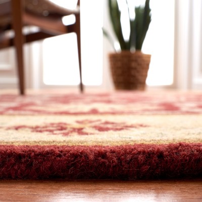 Heritage Red and Beige Hand-Tufted Wool 6' x 9' Rug