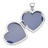 Black Bow Jewelry Sterling Silver 18mm Polished Heart Locket - 4 of 4