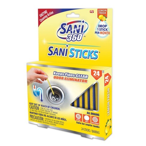 Sani Sticks 24 Pk Keeps Drains and Pipes Clear & Odor Free As Seen On TV 