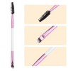 Unique Bargains Soft Double Heat Angled Eyebrow Brush Eyelash Extension Brush for Women Eye Makeup - 2 of 4