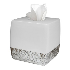 Bali Boutique Tissue Box Cover - Nu Steel - 1 of 4