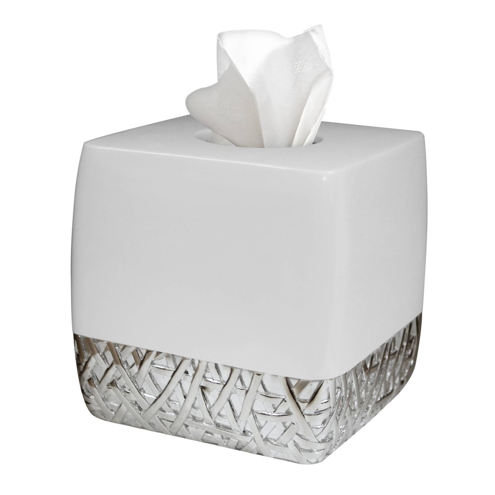 Photos - Other sanitary accessories Bali Boutique Tissue Box Cover - Nu Steel