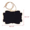 Unique Bargains Wood Mini Chalkboard Sign Tag with Hanging Rope Wedding Board Sign 10 Pcs - 2 of 4