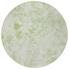 Green And Ivory Floral Washable Indoor Outdoor Area Rug - 4 of 4