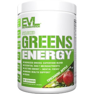 Evlution Nutrition Stacked Greens Energy - Greens Supplement + Energy - 30 Servings - 1 of 4