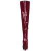 Allegra K Women's Platform Round Toe Chunky Heels Over the Knee High Boots - 4 of 4