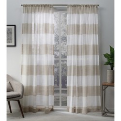 Set Of 2 Bern Rod Pocket Window Curtain Panels Exclusive Home : Target