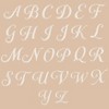 Linum Home Textiles 100% Turkish Cotton Unisex Personalized Terry Bathrobe Beige in White Script Font - 4 of 4