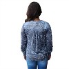 Women's Long Sleeve Smocked Velvet Blouse - mystree - 3 of 3