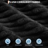 54" Corduroy Chaise Lounge – Sofa Bed with USB/C Charging & Cup Holders for Living Room - 3 of 4
