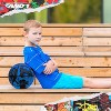 AND1 Street Art 27.5 Basketball: Youth Sized Rubber Streetball for Indoor and Outdoor Use, Deep Channel Construction and Durability, Blue - 4 of 4