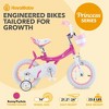 RoyalBaby Princess Girl Kids Bicycle with Kickstand - 2 of 4