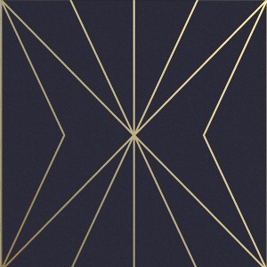 Harmony Navy Blue Geometric Paste the Wall Wallpaper - 1 of 4