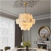 31.5inch Modern Natural Marble Living Room Chandeliers - 2 of 4