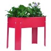 COWLOWN Gray 2-Piece Elevated Metal Garden Bed, Large Outdoor Planter for Vegetables and Flowers, Ideal for Backyard and Terrace - 3 of 4