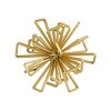 Olivia & May Set of 3 Geometric 3D Star Metal Sculptures Gold: Iron Tabletop Decor, Indoor Accent - 4 of 4