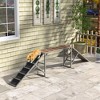PawHut Dog Agility Equipment, Dog Playground Ramp with Safety Bar, Non-slip Surface, for Park, Backyard, Walk and Pause Training, Gray - 2 of 4