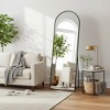 MAYEERTY 56 inch Arched Full Length Mirror Aluminum Alloy Frame Floor Length with Stand for Living room Gold - 3 of 4
