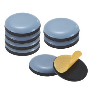 Unique Bargains Round Polytetrafluoroethylene Self-Adhesive Mover Sliders Pads for Chair - 1 of 4