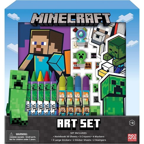 innovative designs minecraft kids coloring art set stickers stampers target