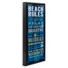 Stupell Industries Blue Planked Beach Rules Sign, 11" x 25" - 3 of 4