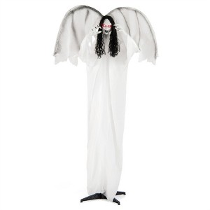 NAYSAYE Party Decoration and Accessories Life Size Halloween Angel Figurine for Home and Garden, Black, 10"*8"*21.6" - 1 of 4