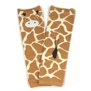 Wrapables Animals and Fun Colorful Baby & Toddler Leg Warmers, Giraffe - 1 of 2